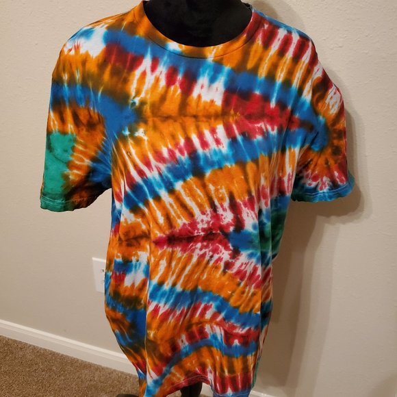 Tie Dye boho bohemia style unisex size L. 100% soft cotton. - Picture 2 of 10